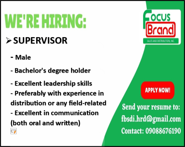 FOCUS BRAND SALES HIRING!!!